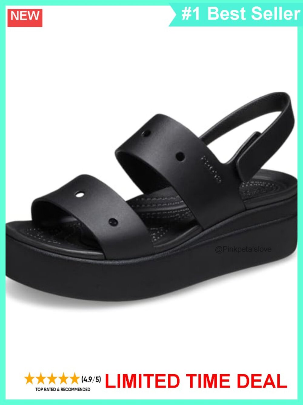 Platform Wedge Sandals Low Wedges Slip-On Ankle Strap EVA Comfort